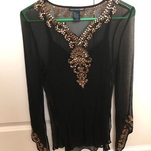Evening chiffon blouse